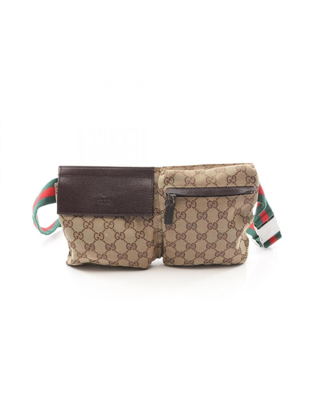Gucci Gg Canvas Waist Crossbody Bag #367487G44B